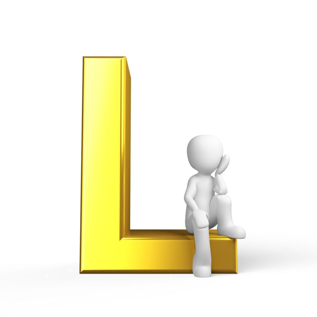 アルファベット「L」のイメージ